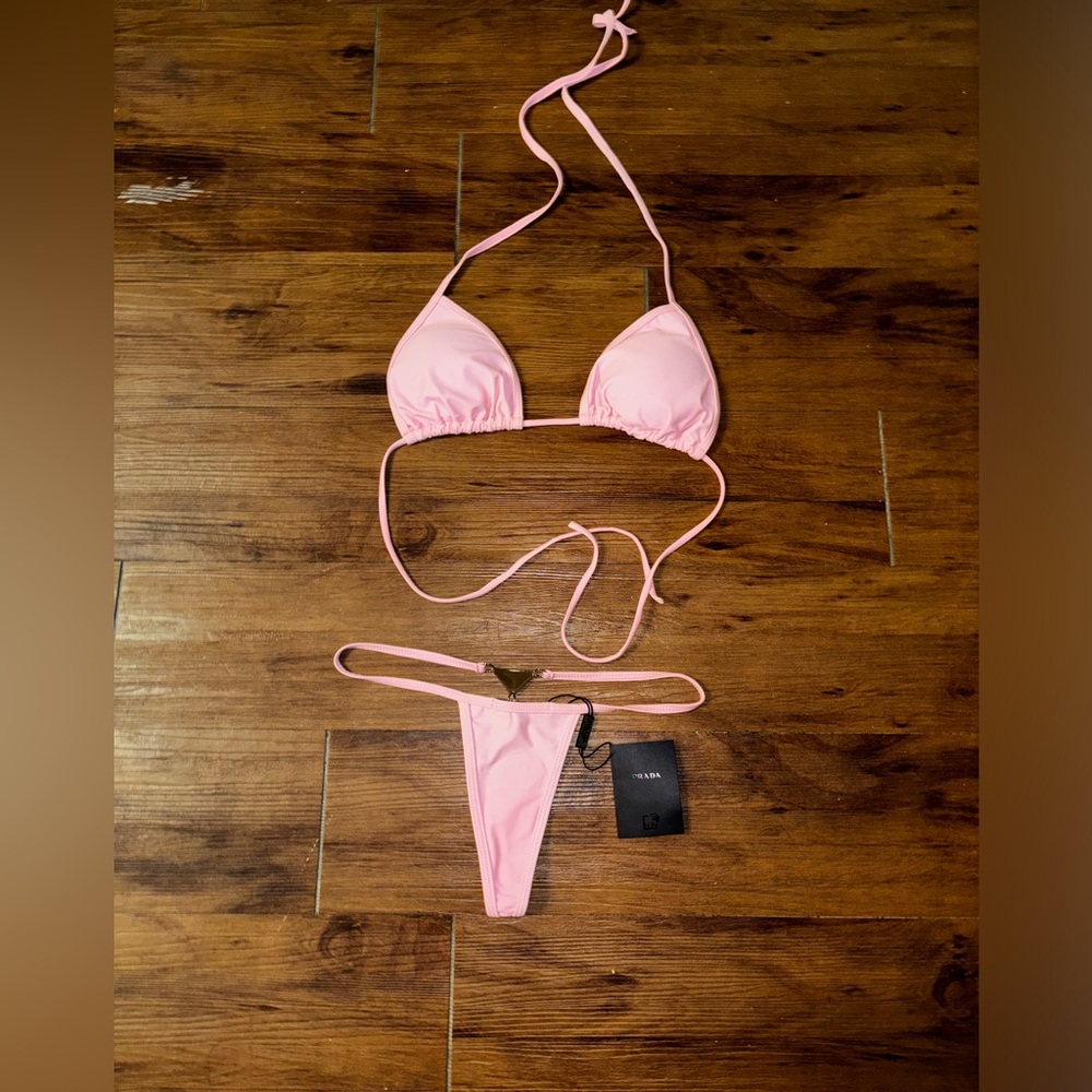 Beach Two Piece Bikini Thong Set
